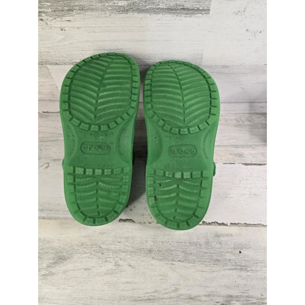 Crocs Classic Clog Green Mens 6-7 Womens 8-9 Slip on Comfort Water Shoes
